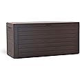 Prosperplast ZA1216 Woodebox 280 Litre Plastic Boardebox 116 x 43.7 x 55 cm, Ochre Dark, Grande