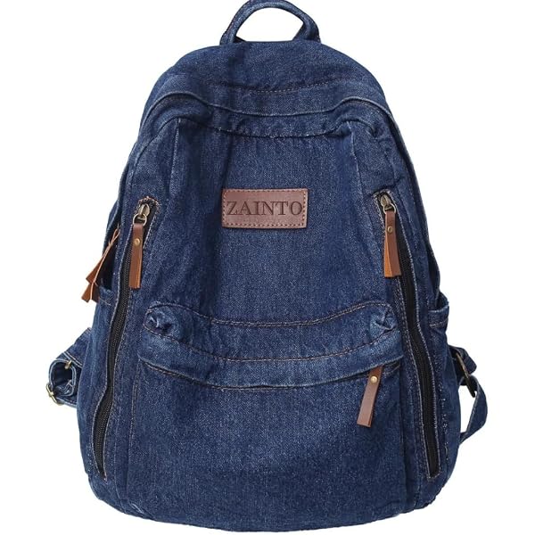 MKP Women Fashion Backpack Purse Jean Denim Convertible  display picture 1