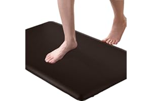 ‎ART3D Art3d Mata zapobiegająca zmęczeniu – amortyzowane maty kuchenne – antypoślizgowa piankowa komfortowa poduszka na biurko stojące, do biura lub garażu (44 x 71 cm, czekoladowa)