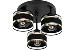 ‎ALFALUX alfalux Deckenlampe Mit 3 Lampenschirmen Moderne LED Deckenleuchte Leuchte Lampe Wohnzimmerlampe Schlafzimmerlampe Kinderzimmer Wohnzimmer Schlafzimmer Badezimmer Küche Deckenleuchten TI-3030SC-SCSCSC