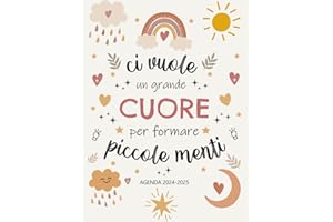 Agenda Della Maestra 2024/2025: Regalo maestre fine anno | grande registro del insegnante | pianificatore una settimana su due pagine | da agosto 2024 ... nido asilo elementare scuola secondaria