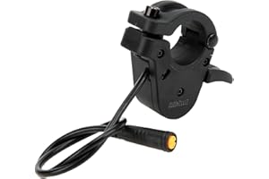 Septpenta Accélérateur Au Pouce pour Vélo Électrique, Électrique Accélérateur Fabriqué en Alliage D'aluminium, Contrôle de Vitesse 300X, Tension Applicable 12V, 24V, 36V, 48V, 52V, 72V