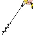 SORANGEUN Auger Drill Bit for Planting - 1.6" x 16.5" Plant Auger for Cordless Drill - Bulb Planter Tool for Bulbs Planting&Holes Digging - 3/8" Hex Drive Drill
