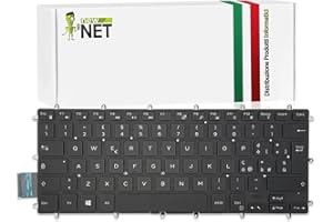 NEW NET NewNet Keyboards Tastiera Italiana Compatibile con Notebook dell Inspiron 13 (5000 5368 5378 5370 5379 7000 7368 7370 7373 7375 7378 7380) 14 (3480 3481 3482 3490 3493 7000 7460 7466 7472)