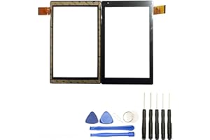 Visiodirect® Vitre écran Tactile Compatible avec Archos 101B Oxygen HXD-1076 Taille 10.1" Noir + Kit Outils