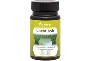 PLAMECA Laxoflash, favorece Tracto Intestinal, Sen Fructooligosacárdios (FOS) y concentrado de ciruela, 30 Cápsulas Vegetales