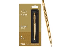 Parker Classic Gold Ball Pen| Ink Color - Blue | Gift For Employees | Leading Pen For Entrepreneurs