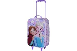 Disney Frozen 2 Beauty-Valigia Trolley Soft 3D, Lilla, 17 x 33 x 52 cm, Capacità 26 L