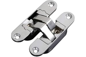 ZZYUBB in Lega di Zinco Cerniere Nascoste Multi Size Cerniere Hardware Invisibile A Scomparsa Pieghevole Cerniera con Vite for Mobili (Color : 110x30mm Right Open)
