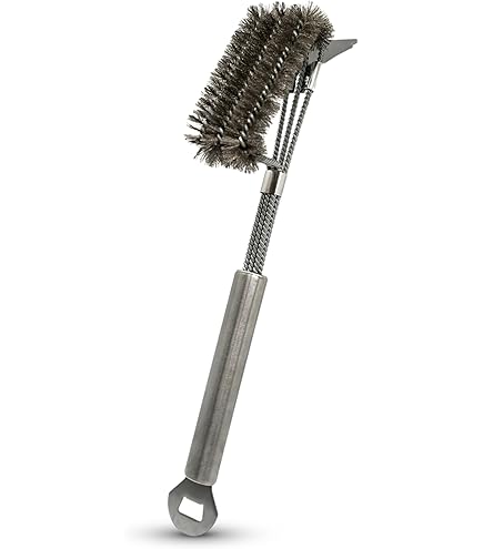 SANTOS Grillbesteck-Set 3-tlg Edelstahl - Zange, Wender & Pinzette