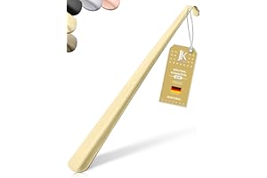 ‎JK TRADE JK Trade® 62cm STABILER Edelstahl Schuhlöffel Lang | 2mm polierter Metall Schuhanzieher Lang zum Stehen | Schnell & Einfach | optimierte Länge & Breite | Shoe Horn | Business | Aufhängbar