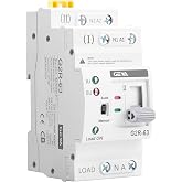 GEYA Mini ATS Automatic and Manual Dual Power Transfer Switch,Overvoltage and Undervoltage Protection,Solar Automatic Switch,