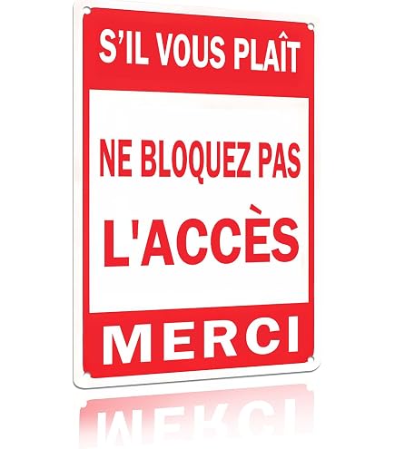 Panneau D'Interdiction De Stationnement Aluminium 3mm 20x30cm - Résistant Extérieur Intérieur