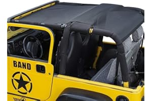 YK ZAOOER Durable Polyester Mesh Bikini Top Cover Bietet UV-Sonnenschutz Für 1997-2006 Jeep Wrangler TJ & Unbegrenzte