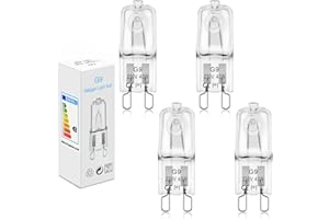 BROTOU G9 lampa do piekarnika 25 W, 300 stopni, żarówka halogenowa 230 V 2800 K, ściemniana, halogenowa G9, do piekarnika, mikrofalówki, lampy stołowe, 4 sztuki