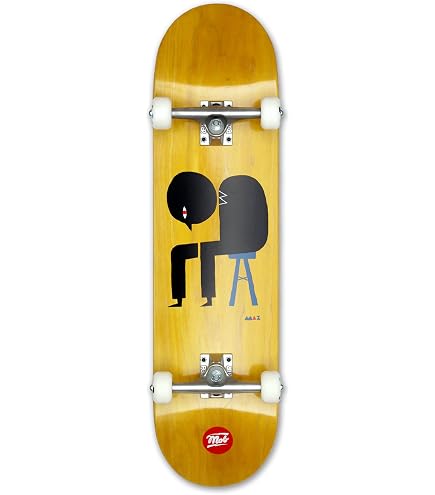 MOB Skateboard Lost Thought 8.25 Complete – Komplettboard Aus 7-schichtigem Ahorn, 32 Zoll, Für Anfänger & Profis