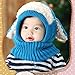 Ukamshop(TM)Winter Baby Kids Girls Boys Warm Woolen Coif Hood Scarf Caps Hats (Blue)