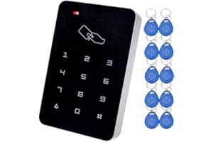LIBO SMART HOME LIBO 125 Khz Teclado de Control de Acceso RFID Teclado Digital, Uso de Una Sola Puerta, Soporte de 1000 Usuarios, Incluyendo 10pcs TK4100 Em ID Keyfobs