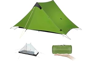 GMYPIC lanshan Tente Ultra légère Tente de Sac à Dos 3 Saisons Tente de Camping 1 Personne / 2 Personnes, abri de Tente de Camping léger extérieur, idéal pour Le Camping, la randonnée, l'alpinisme