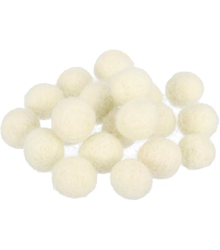 Lana Feltro Palline Perline Lana Feltro Lana Tessuto 2cm 20mm Marrone 20pz 726215116298