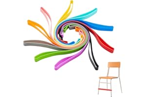 AHANDMAKER 10 bandas elásticas para sillas para personas con pies inquietos para sillas de aula, banda elástica para pies, se adapta a personas sensoriales y TDAH