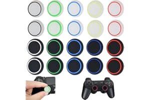 BOPRKTM 20 Stück Thumbstick Caps Grip Set Thumbstick Kappen Controller Zubehör Thumbstick Kappen Gaming Zubehör Controller Cap Set Sticks Joystick Schutz Aufsätze Universelles Gaming Zubehör