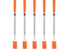 ZVF 0.5ml/cc 0.3 x 8mm Laboratory Tools, Each Individually Packaged (20 Pcs of 0.5ml 30Ga 8mm)