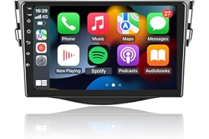 EZoneTronics Android 13 Radio de Coche para Toyota RAV 4 2007-2012 con Carplay Android Auto Pantalla táctil de 9 Pulgadas estéreo navegación GPS Bluetooth USB WiFi Mirrorlink FM/RDS 2G RAM + 32G ROM