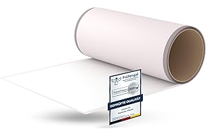 Flickly® Selbstklebende Reparatur Flicken | LKW, Anhänger, Zelt, Markisen, Camping, Sonnenschirme, Pool | in vielen Farben erhältlich | 2,5 m x 200 mm | (RAL9010) Weiß