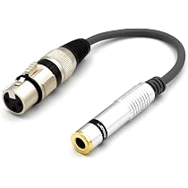 Keple Adattatore XLR da femmina a femmina, accoppiatore di cambio di genere del connettore a 3 pin Adattatore di linea microfonica, Confezione da 2