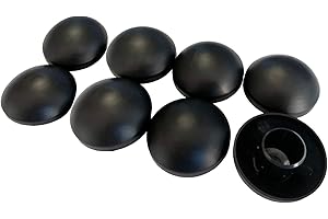 Kangui Lot de 8 Capuchons de poteaux Noir 25mm pour Trampoline