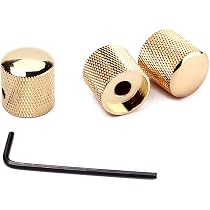 Boutons De Sonnette Pour Guitare/basse | Lot De 10 Dorés | Pour Pots Métriques ≤8,5mm | Alliage Zinc | Indicateur De Position