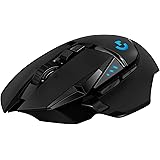 Logitech G502 LIGHTSPEED Wireless Gaming Mouse, HERO 16K Sensor, 16,000 DPI, RGB, Adjustable Weights, 11 Programmable Buttons
