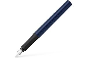 FABER-CASTELL 140805 - Penna stilografica Grip 2011, pennino B, blu classico, 1 pezzo