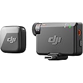 DJI Mic Mini (1 TX + 1 RX), Wireless Lavalier Microphone, Detail-Rich Audio, Noise Cancelling, Automatic Limiting, Wireless M