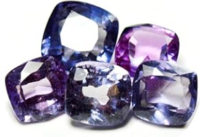 55Carat Alexandrite Loose Gemstone Total 20 to 40 Lot Carat 5 Pieces Square Cushion Shape at Wholesale