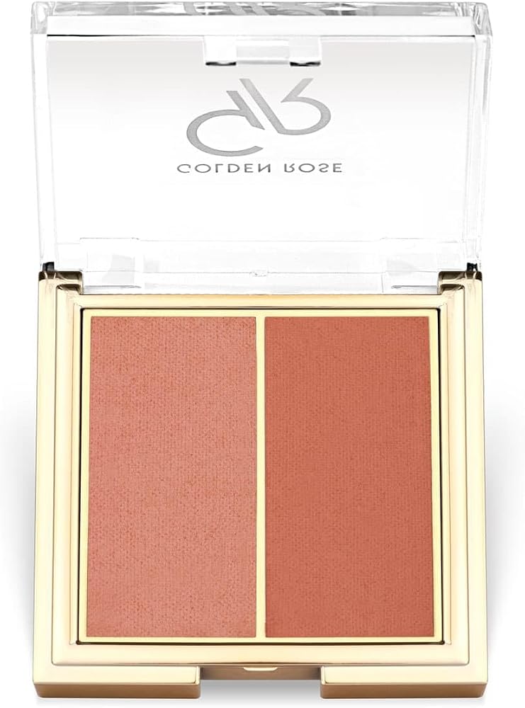 Golden Rose Iconic Blush Duo No: 02 Peachy Coral - İkili Mat ve Saten Allık