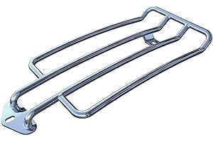 Porte-bagages argent Dyna Street Bob (2006-2017) et Wide Glide (2010-2017) Harley Davidson Buffalo Bag.