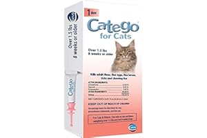 Catego C70850B Single Dose Flea & Tick Treatment for Cats