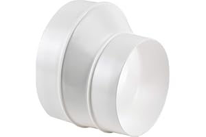 STEINBERG14 Réducteur en Plastique de 125 à 100 mm - Adaptateur pour Tuyau de Ventilation