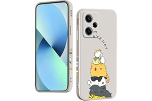 YUXING Funda Xiaomi Redmi Note 12 Pro 5G Silicona - Moda Lindo Patrón Diseño Delgado Carcasa, Antichoque, Antideslizante, Elegante, Protección Totaly Resistente (Cat,White)