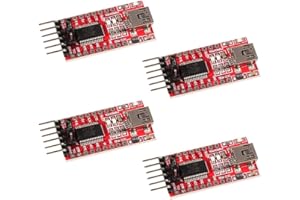 DUBEUYEW 3.3V 5V FT232RL FTDI Mini USB to TTL Serial Converter Adapter Module for Arduino Mini Port(4pcs)