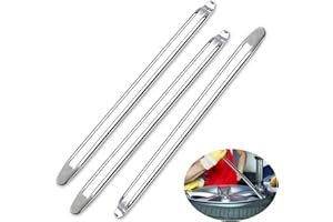 Jesdavan Demonte Pneu, 3 Pièces Demonte Pneu Moto, Demonte Pneu Trottinette, Demonte Pneu Voiture, Demonte Pneu Manuel Convient aux Voitures Motos Tricycles (Argenté)