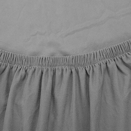 Einzelschlafcouch Sitzbezug Slipcover Sofa Husse Dekor Spandex-Stretch – Grau - 8