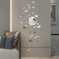 Adesivi Murali Con Orsetto Yoga E Farfalle | Rimovibili Per Cameretta, Aula, Soggiorno | Decorazione Da Parete Per Bambini