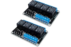 Innfeeltech 2pcs DC 12V Relay Module 4 Channel Relay with Optocoupler High or Low Level Trigger Expansion Board
