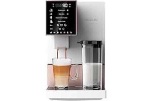 Cecotec Macchina da Caffè Superautomatica Cremmaet Compactccino White Rose. 1450W, Superautomatica, 19 Bar, Thermoblock, Serbatoio Caffè 150g, Serbatoio Acqua 1,1L, Pulizia Automatica
