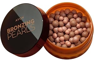 Avon Bronzing Pearls - Warm Glow, Multi-Shade Pearls with Mineral Pigments for a Buildable Multi-Dimensional Sun-Kissed Glow, Suitable for All Skin Tones, Cruelty-Free Face Bronzer, 28g