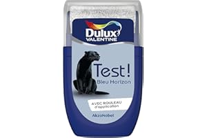 Dulux Valentine Peinture Testeur Crème de Couleur - Murs et Boiseries - Mat - Couleur Bleu Horizon COY22 30 ml