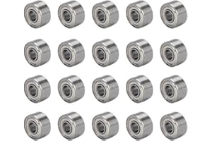 SUNDRERFECT 20 x 693ZZ miniaturowe łożysko kulkowe 3 x 8 x 4 mm – precyzyjne łożysko ze stali, podwójnie uszczelnione, do modelarstwa, drukarek 3D, silników elektrycznych, dronów i projektów hobbystycznych